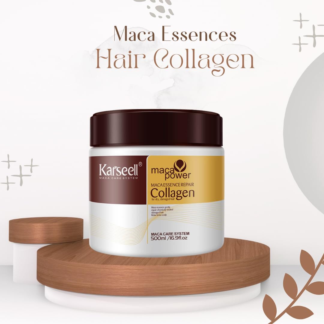 Karseell Collagen Deep Repair Conditioning Hair Maskقناع الشعر بالكولاجين كارسيل للإصلاح العميق والتكييف 💆‍♀️✨