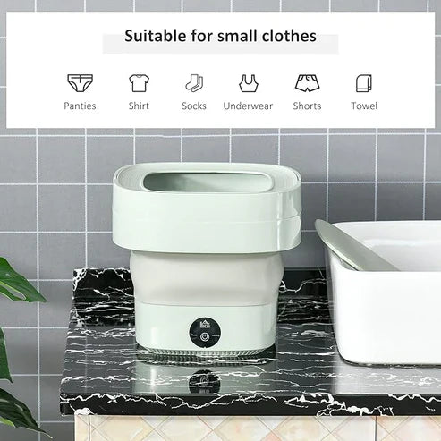 🌀 غسالة صغيرة قابلة للطي | Foldable Mini Laundry Machine