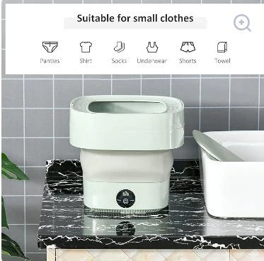 🌀 غسالة صغيرة قابلة للطي | Foldable Mini Laundry Machine