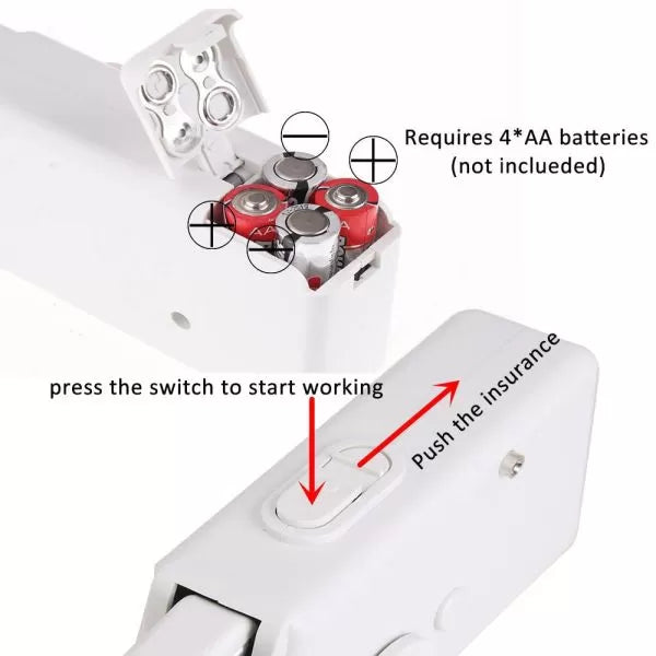 Handheld Portable Sewing Machine👜✨ ماكينة خياطة محمولة يدويًا