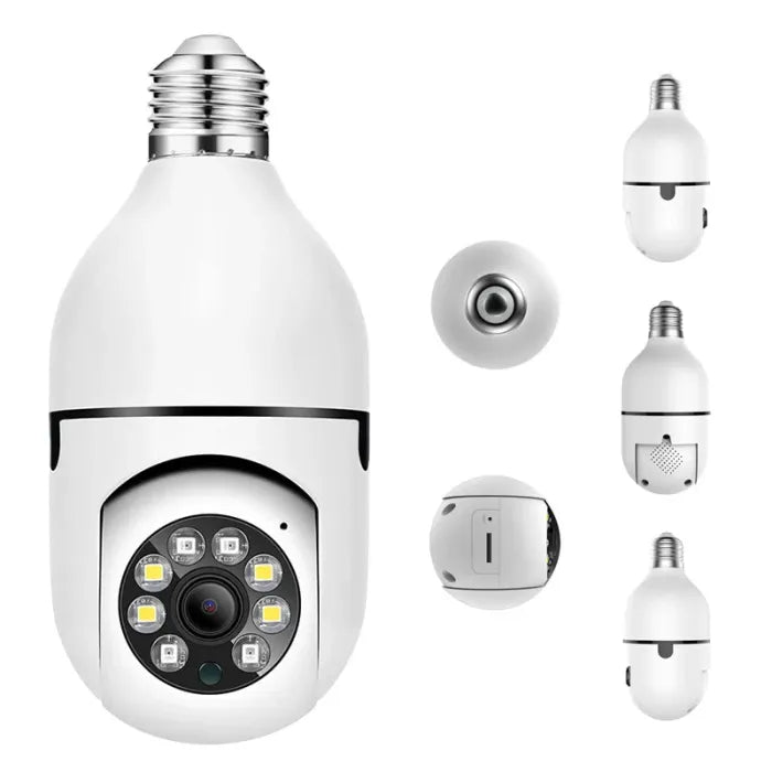 Night Vision Wireless Bulb Camera**📷 كاميرا لمبة لاسلكية برؤية ليلية** 💡🌙